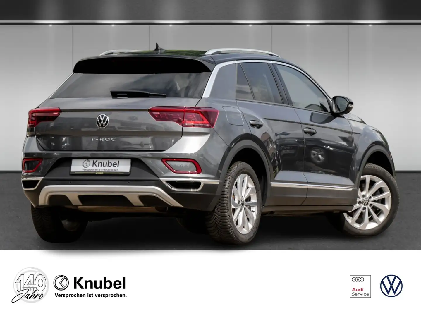 Volkswagen T-Roc Style 2.0 TDI DSG IQ.Light Nav AHK TravelAss. Grau - 2