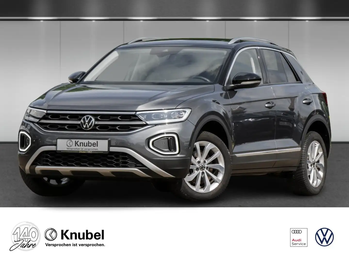 Volkswagen T-Roc Style 2.0 TDI DSG IQ.Light Nav AHK TravelAss. Grau - 1
