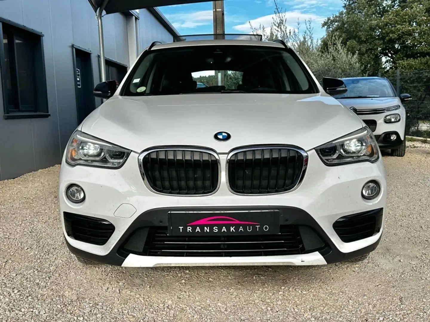 BMW X1 F48 sDrive 18d 150 ch BVA8 Sport Line / Toit Ouvrant / Origine France Blanc - 2
