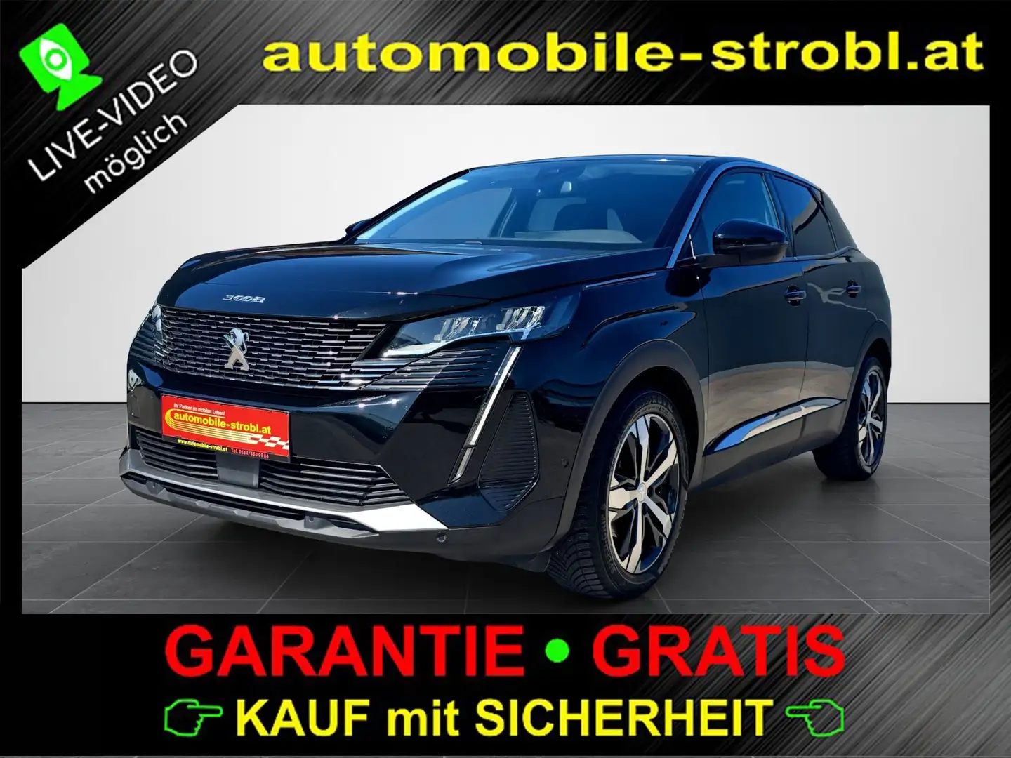 Peugeot 3008 HDi Allure LED Virt.C AHV GARANTIE Schwarz - 1