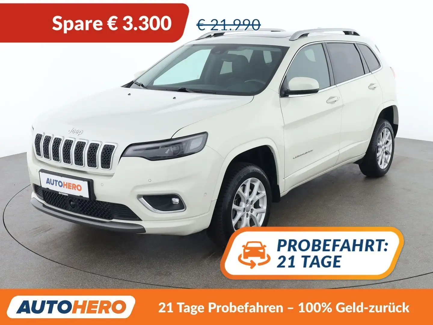 Jeep Cherokee 2.2 M-Jet Overland 4x4 Weiß - 1
