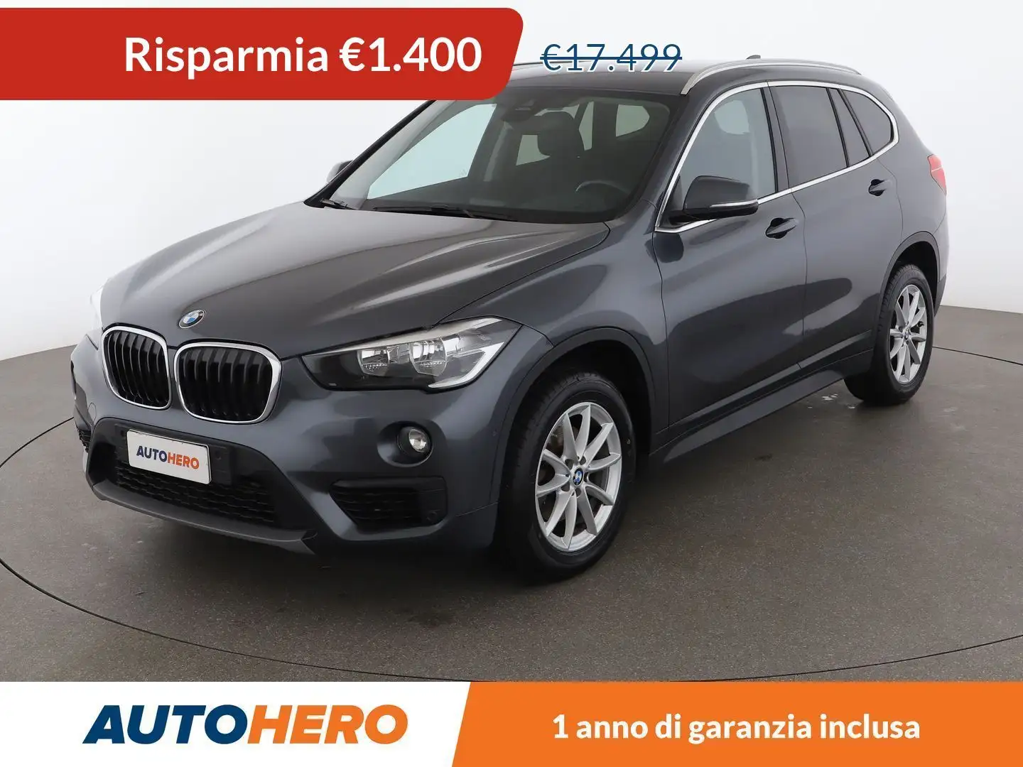 BMW X1 sDrive 18i Advantage Grigio - 1