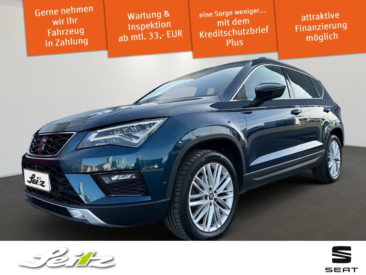 SEAT Ateca 2.0 TDI 4Drive Xcellence *AHK*LED*KAMERA*STANDH* Azul - 1