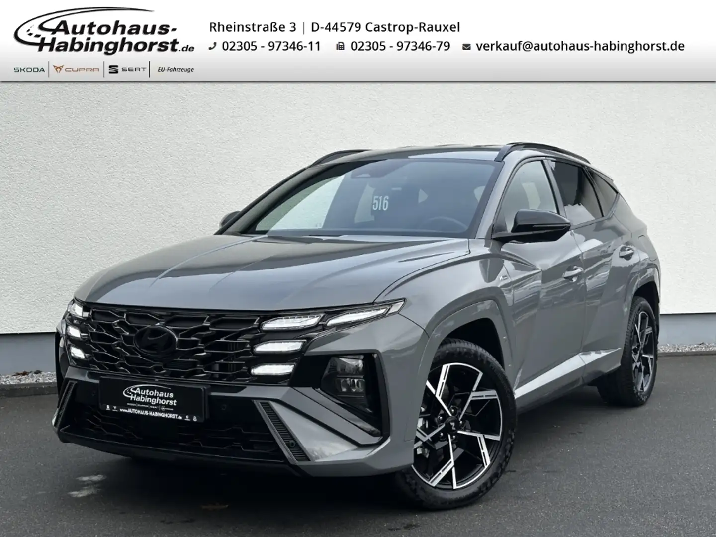 Hyundai TUCSON 1.6 T-GDI mHEV 48V DCT N-Line Navi LED DAB Grau - 1