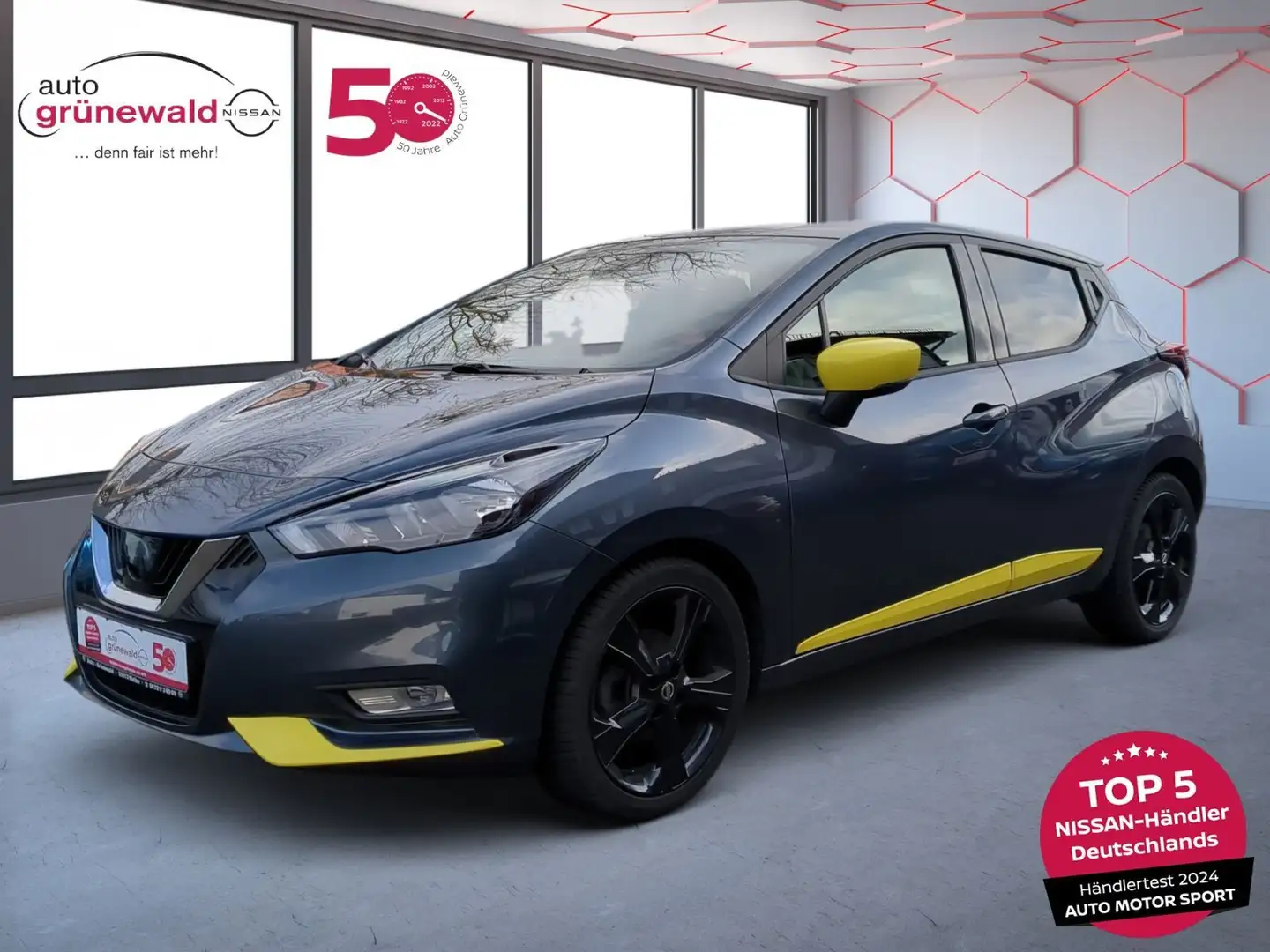Nissan Micra 1.0 IG-T Kiiro, 4season,klima,Sitzhzg,NAVI Gris - 1