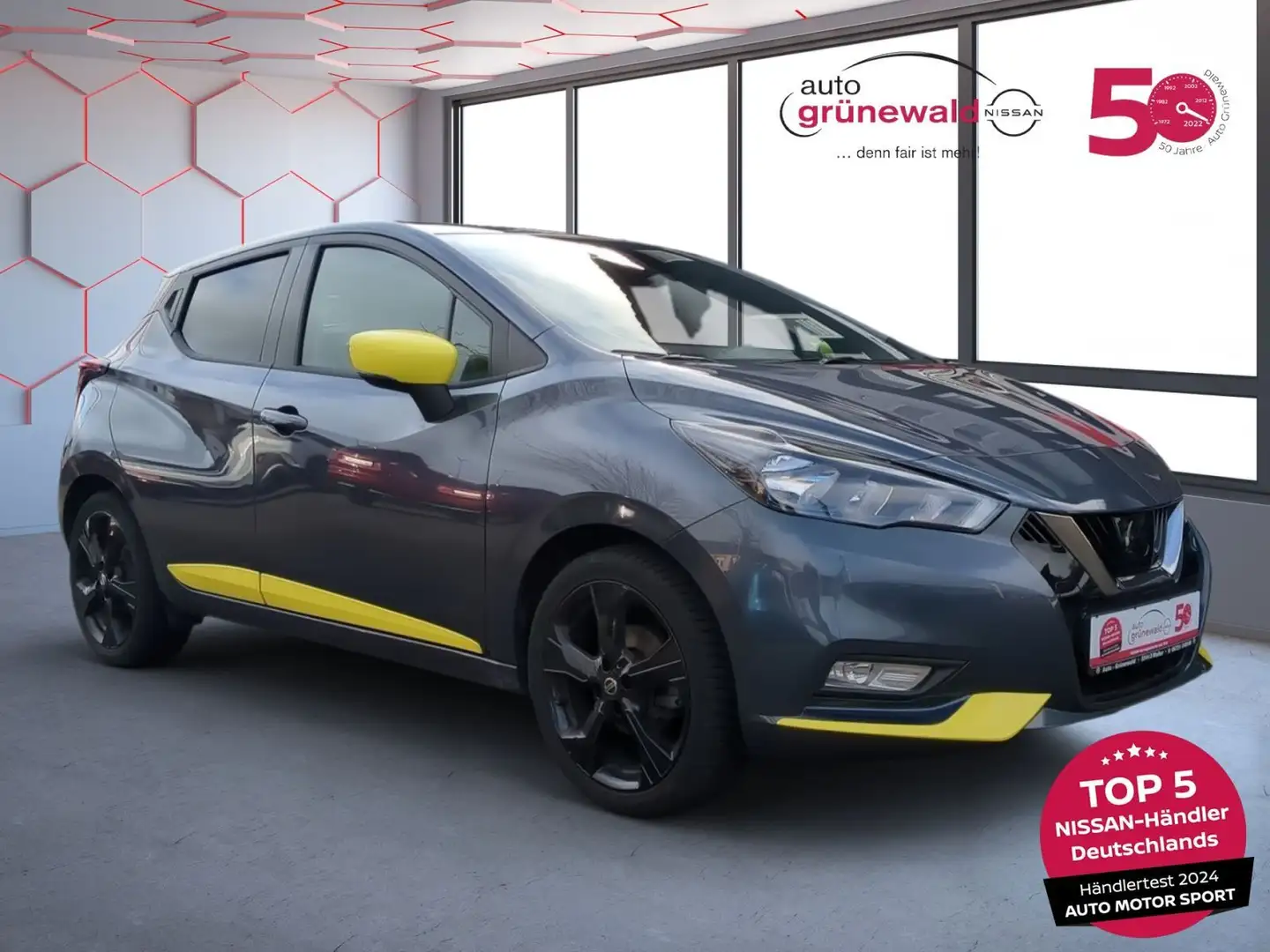Nissan Micra 1.0 IG-T Kiiro, 4season,klima,Sitzhzg,NAVI Gris - 2