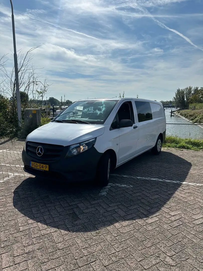 Mercedes-Benz V 220 vito dubbel cabine 2,2D 163 PK XXL extralang Wit - 1