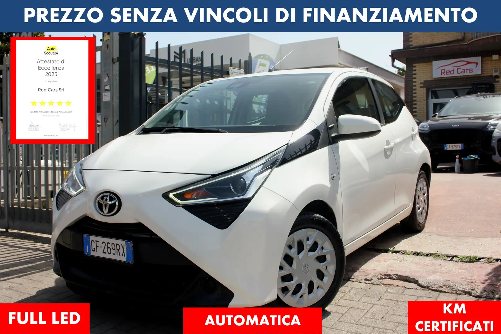 Toyota Aygo AUTOMATICA *PREZZO VER 12000KM CERTIFICATI UNIPRO* - 1