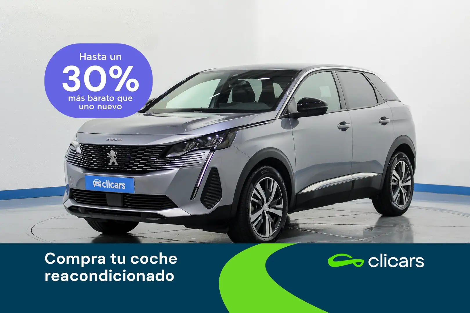 Peugeot 3008 Hybrid 136 Allure eDCS6 Plateado - 1