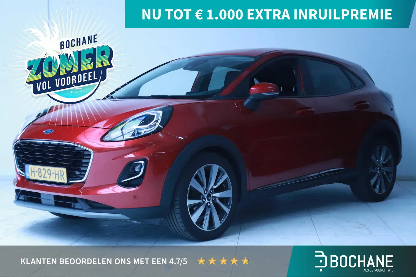 Ford Puma 1.0 EcoBoost Hybrid Titanium X First Edition Stoel Rood - 1
