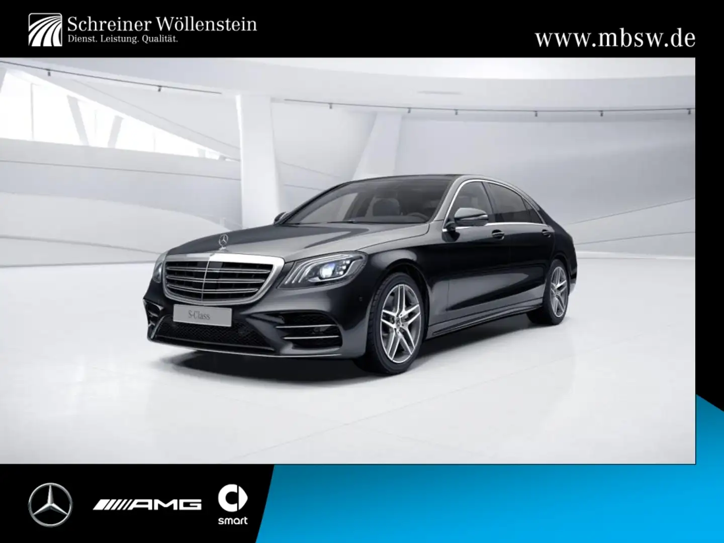 Mercedes-Benz S 350 d 4M lang AMG*Pano*FAP*HUD*Nachtsicht*Burm Schwarz - 1