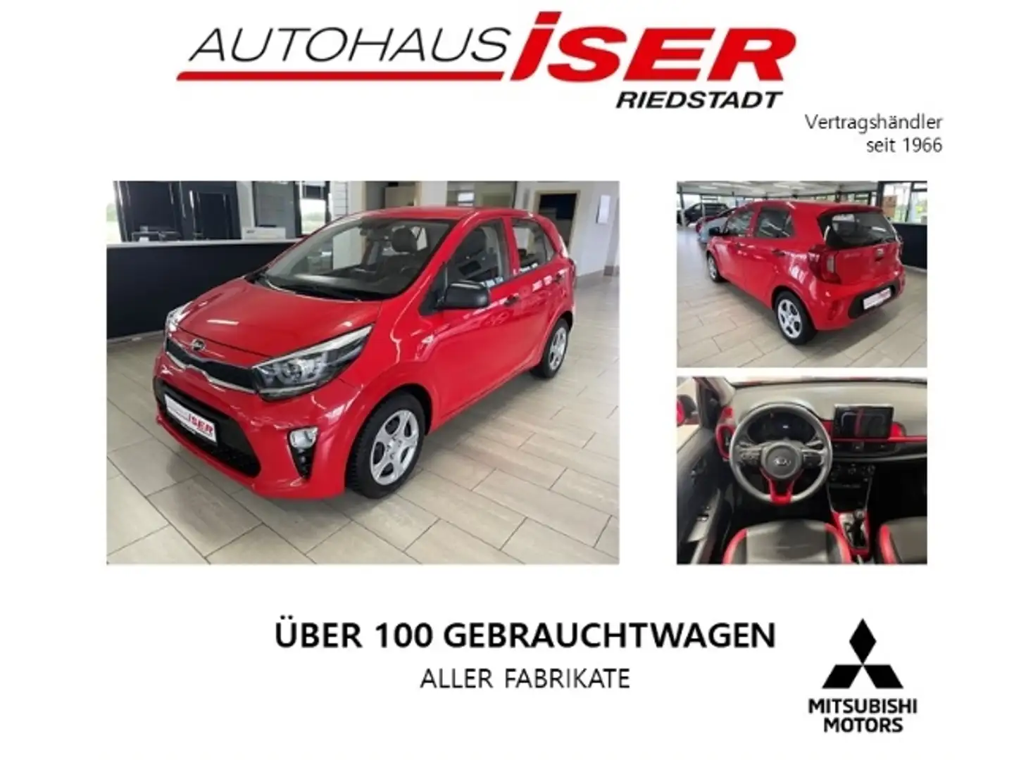 Kia Picanto GT-Line 1.0 EU6d-T Rückfahrkam. Klima Rot - 1