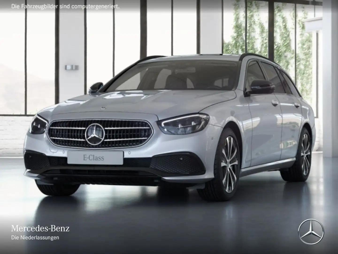 Mercedes-Benz E 300 de T AVANTG+NIGHT+AHK+LED+FAHRASS+KAMERA+HUD Silber - 2
