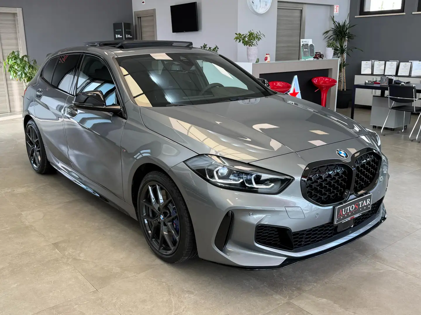 BMW 135 M 135i xdrive auto Grigio - 2