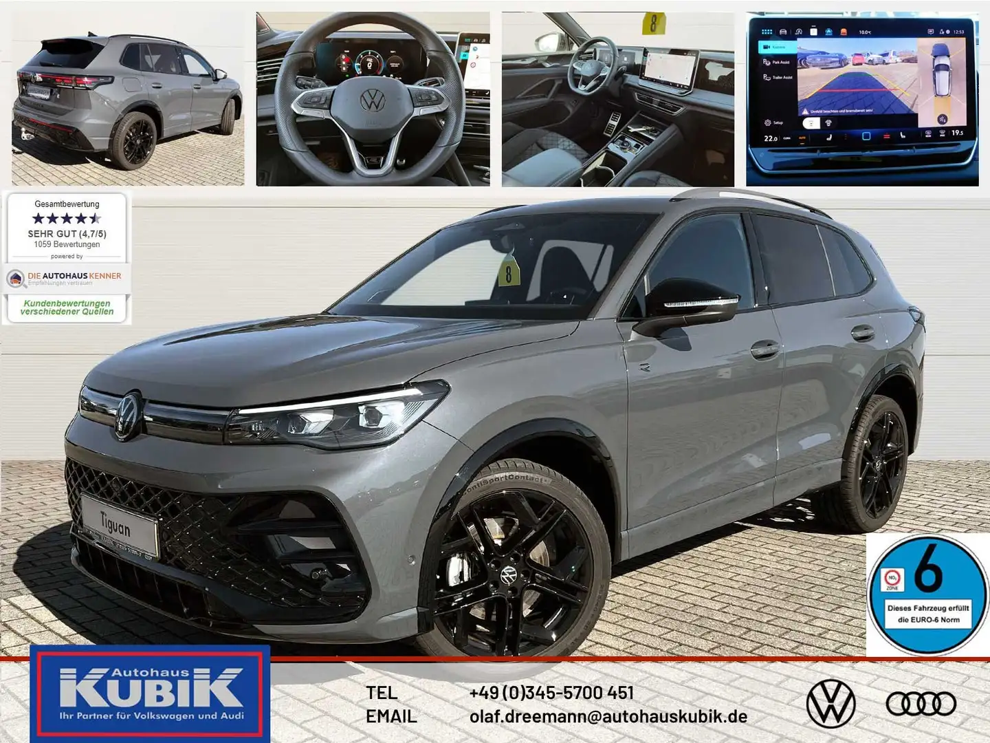 Volkswagen Tiguan der neue R-Line Black Style 2.0 TDI 4motion+DCCPro Gris - 1