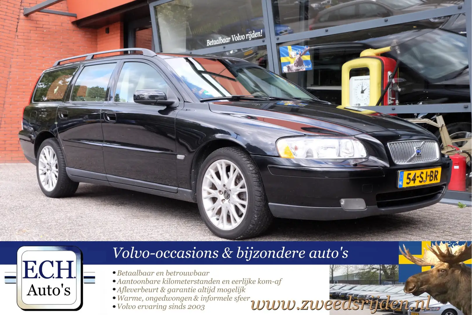 Volvo V70 2.0T 180 pk Aut. Edition II, Leer, Stoelverwarming Schwarz - 1
