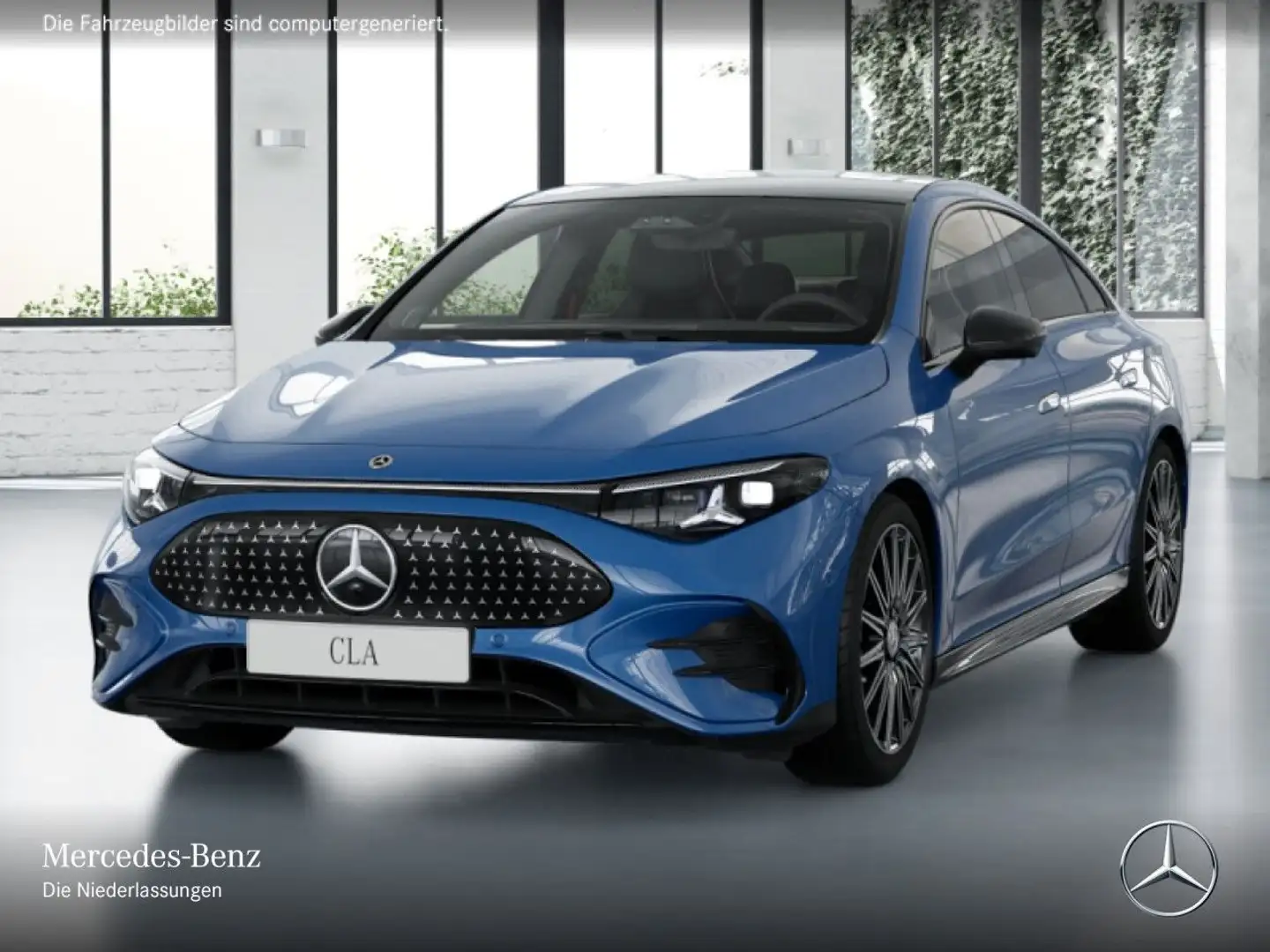 Mercedes-Benz CLA 250 Cp. AMG Pano Multibeam Burmester Distr. Blau - 2