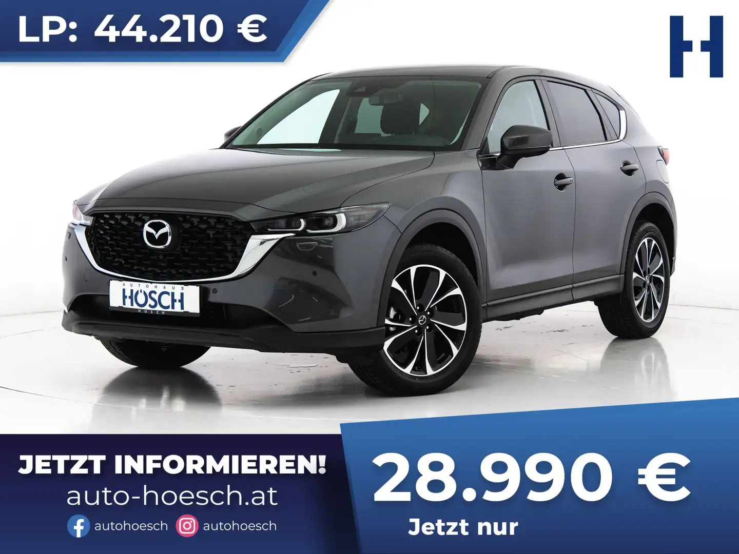 Mazda CX-5 G165 ADVANTAGE 8-fach HEAD-UP 360° Grau - 1