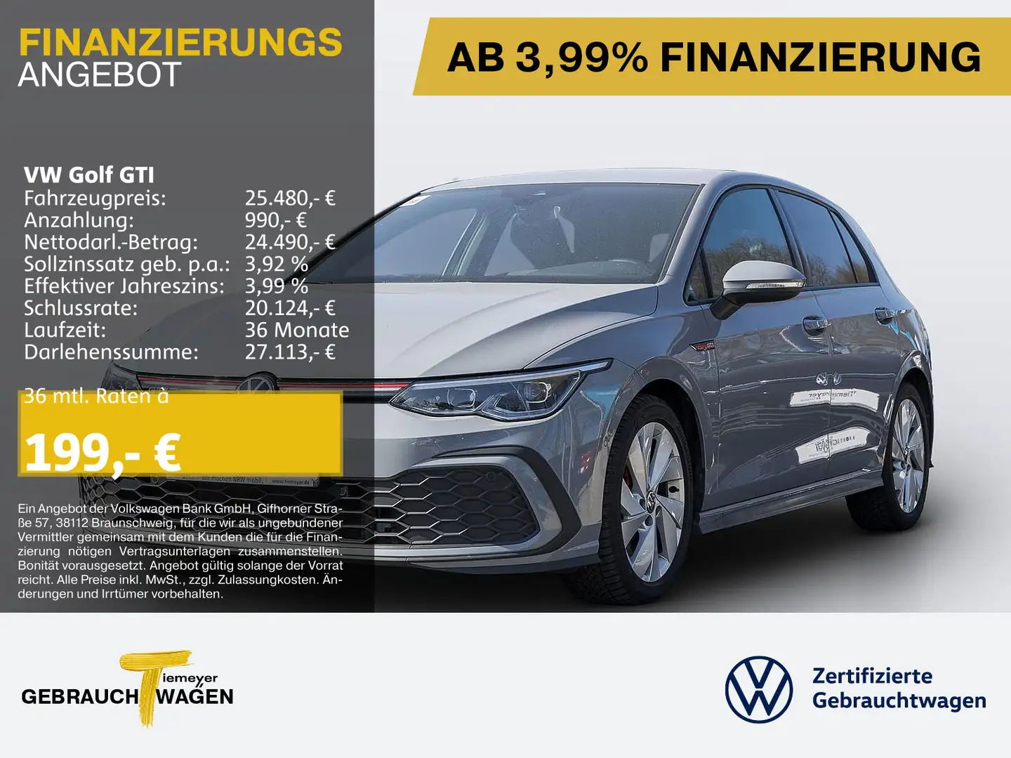 Volkswagen Golf GTI DSG LM18 NAVI KAMERA SITZH Gris - 1
