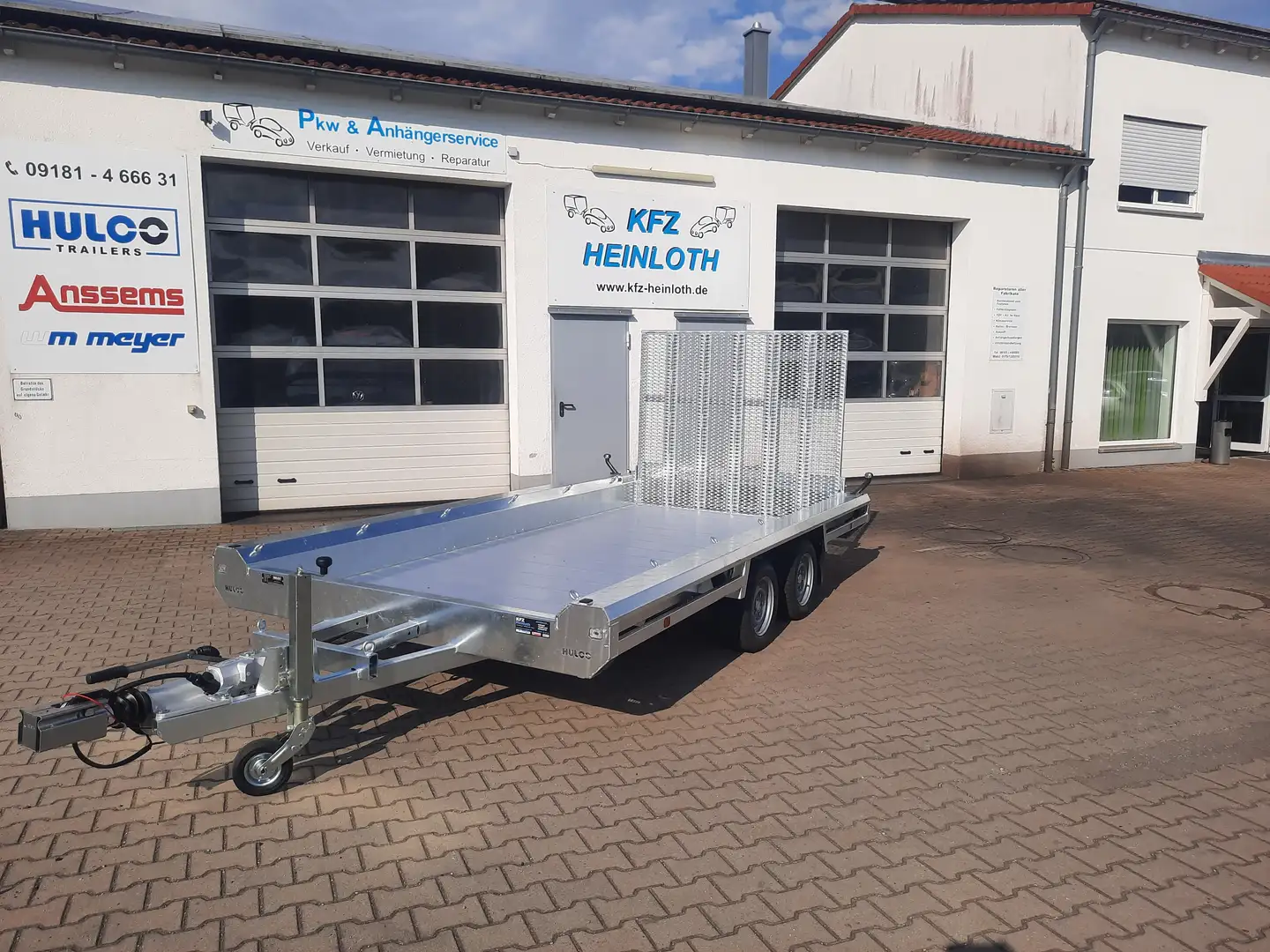 Anssems Minibaggeranhänger Terrax-2 3500.394x180 LK Silber - 1