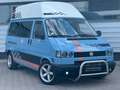 Volkswagen T4 2.4d WoMo AHK Alu Leder Rampe Hoch+Lang Blau - thumbnail 1