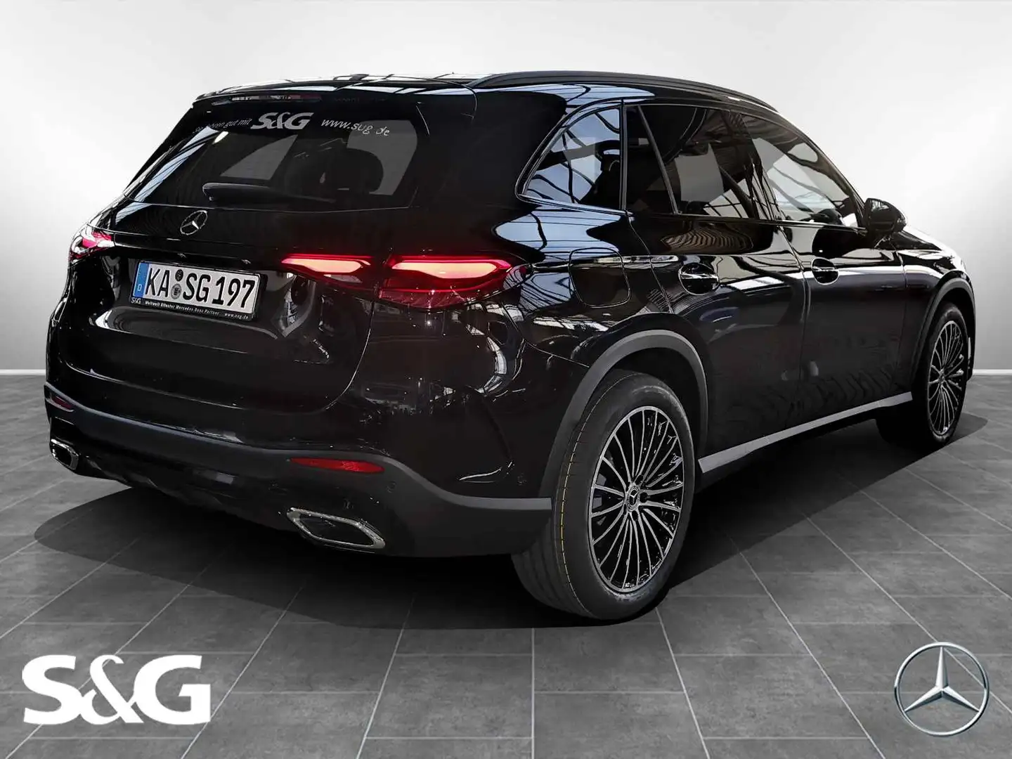 Mercedes-Benz GLC 300 d 4M AMG MBUX+DIG-LED+360°+AHK+Pano+20" Schwarz - 2