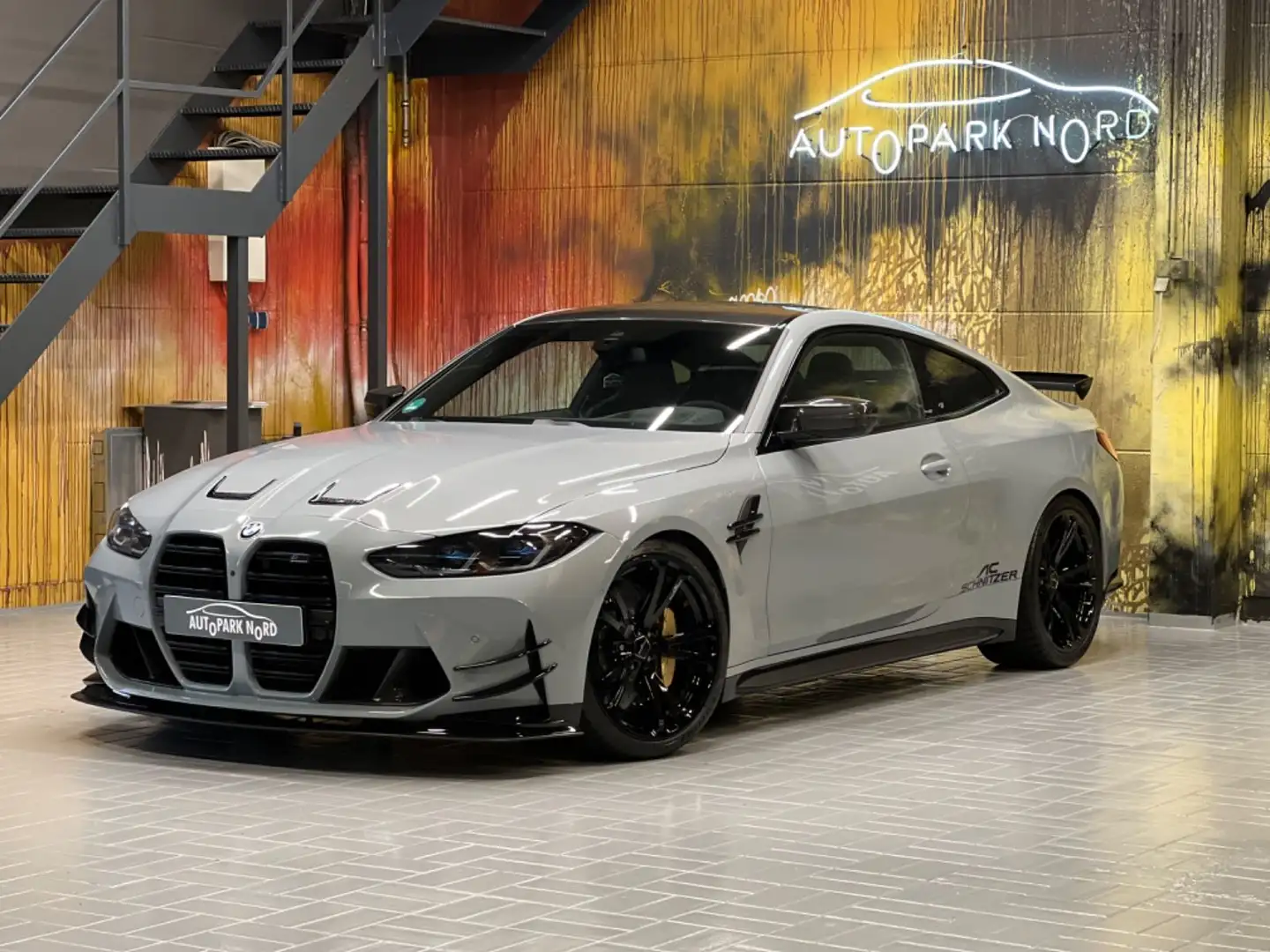 BMW M4 Competition~ACS 4 SCHNITZER~KAMERA 360~HUD Szary - 1