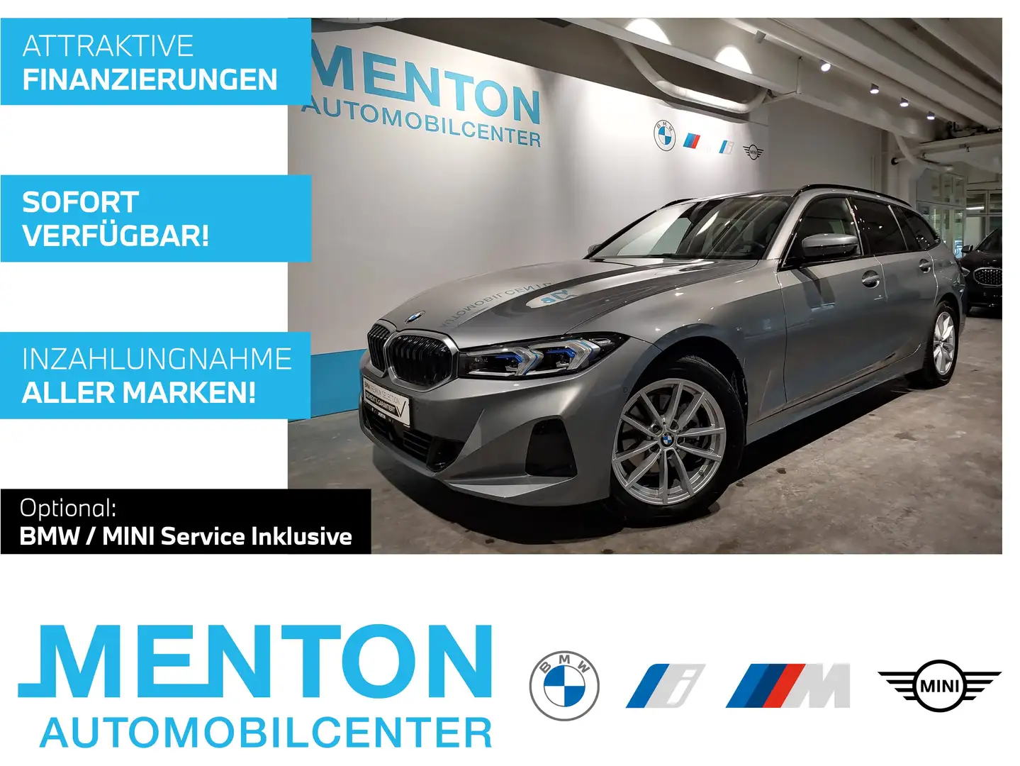 BMW 320 d xDrive LCProf./AHK/ad.LED/Lenkradhzg. Grau - 1