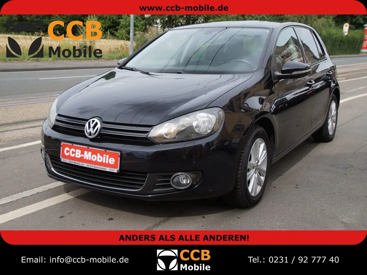 Volkswagen Golf VI Style/4T/2HAND/SHZG/KLIMA/ALU/GJ REIFEN/ Nero - 1