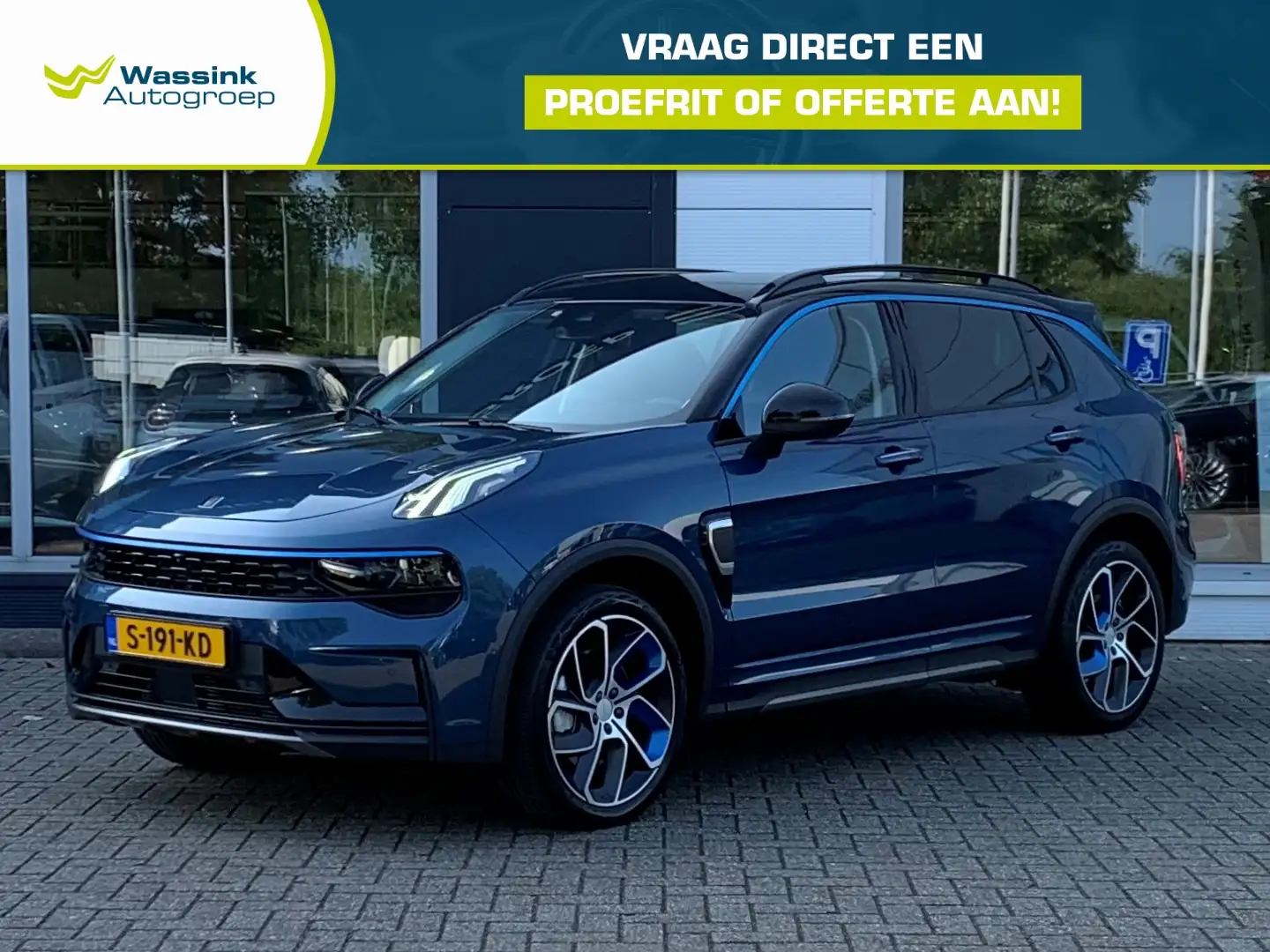 Lynk & Co 01 1.5 Turbo 261pk PHEV Automaat | Navigatie | Climat Blauw - 1