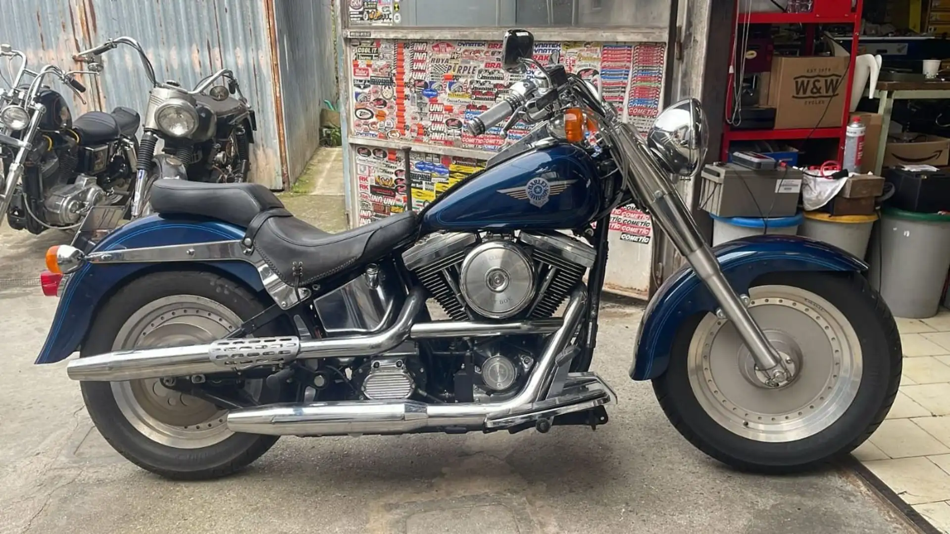 Harley-Davidson Fat Boy Bleu - 1