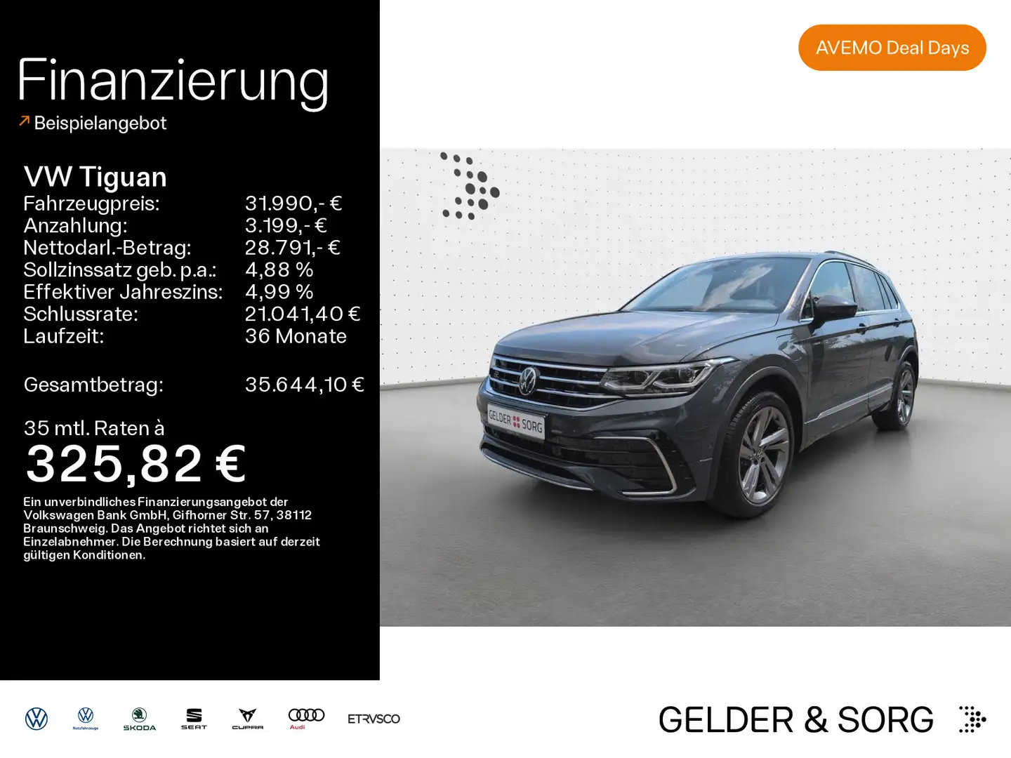 Volkswagen Tiguan R-Line 1.4 eHybrid DSG MATRIX*AHK*KEYLESS Grigio - 1