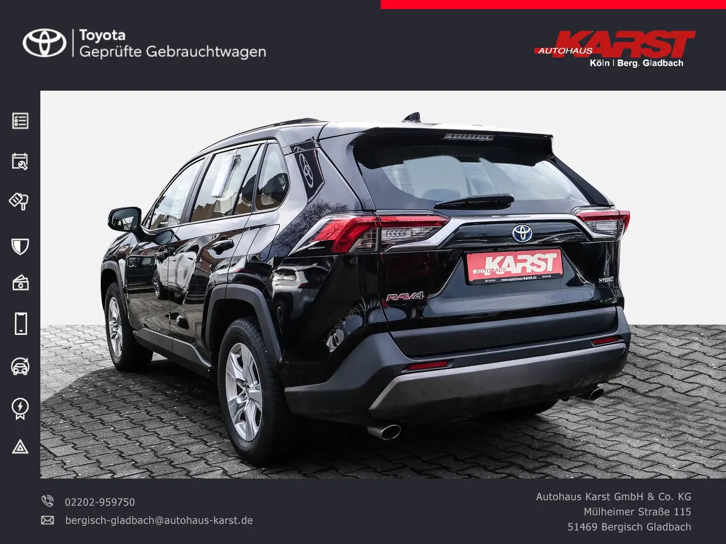 Toyota RAV 4 2.5l Hybrid Business Edition PDC vh Černá - 2