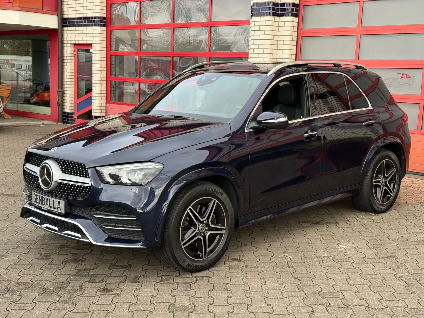 Mercedes-Benz GLE 400 D, AMG-LINE, PANORAMA, AHK, DE, 1.HAND Bleu - 1