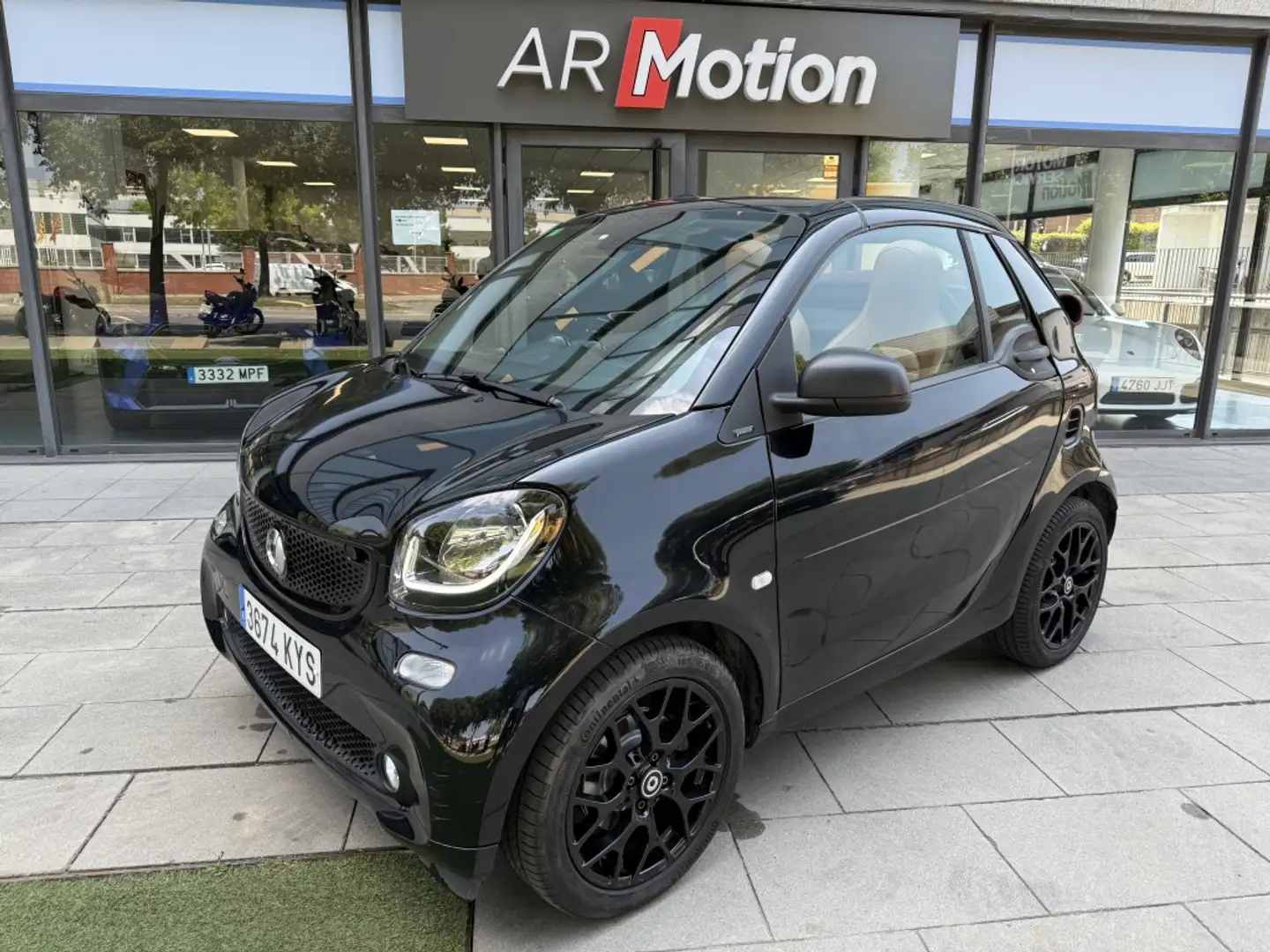 smart forTwo Cabrio 66 Passion Aut. Negro - 1