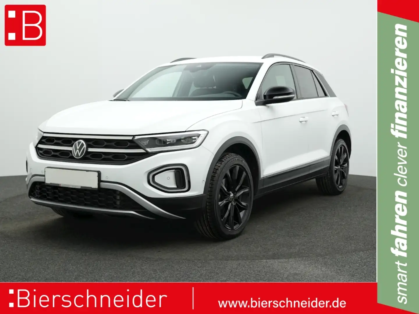 Volkswagen T-Roc 1.5 TSI DSG Black Style NAVI KAMERA IQ.DRIVE Weiß - 1