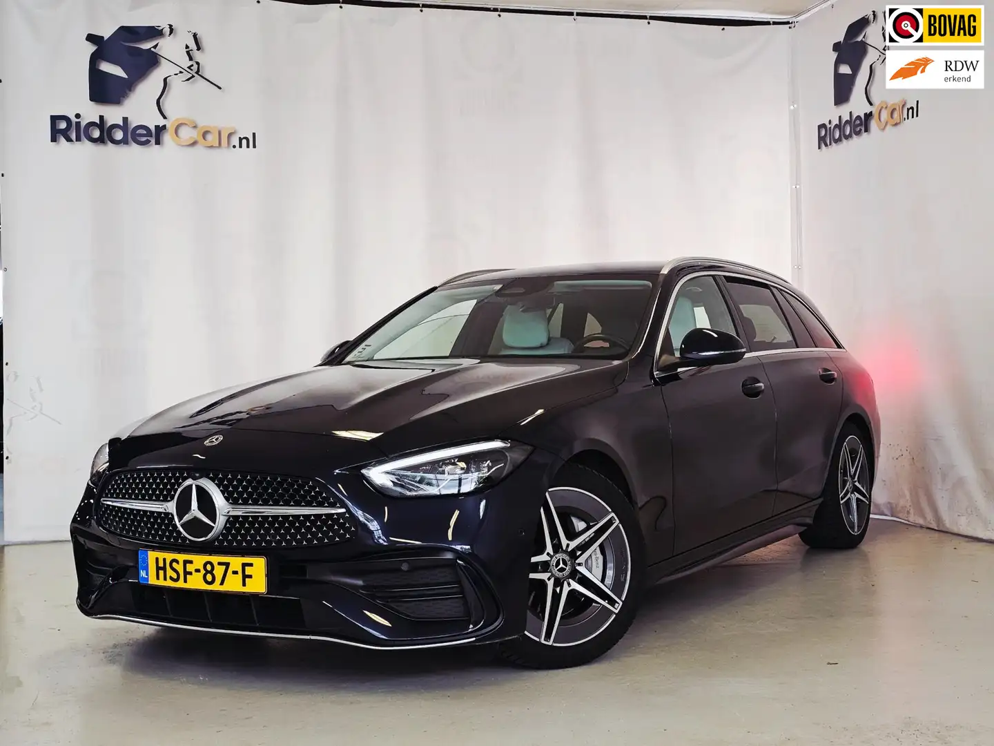 Mercedes-Benz C 200 Estate AMG Line|GARANTIE|FACELIFT|LED|CARBON|ELEK Blauw - 1