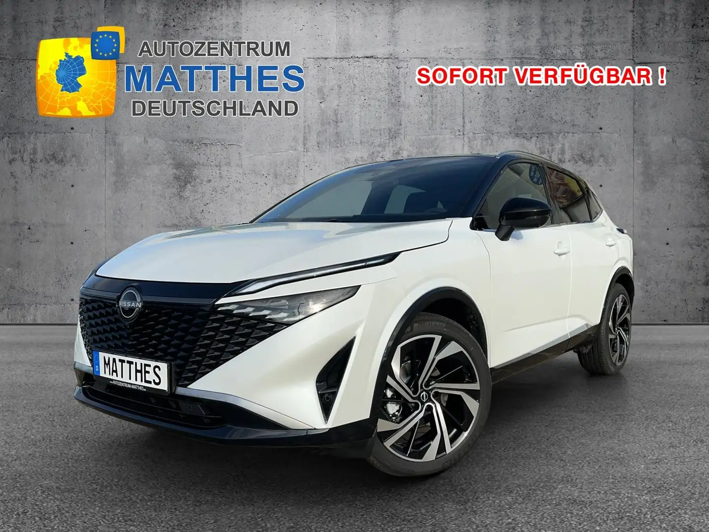 Nissan Qashqai N-Connecta MJ25 SOFORT! Teilleder NAVI Pano Win... Weiß - 1