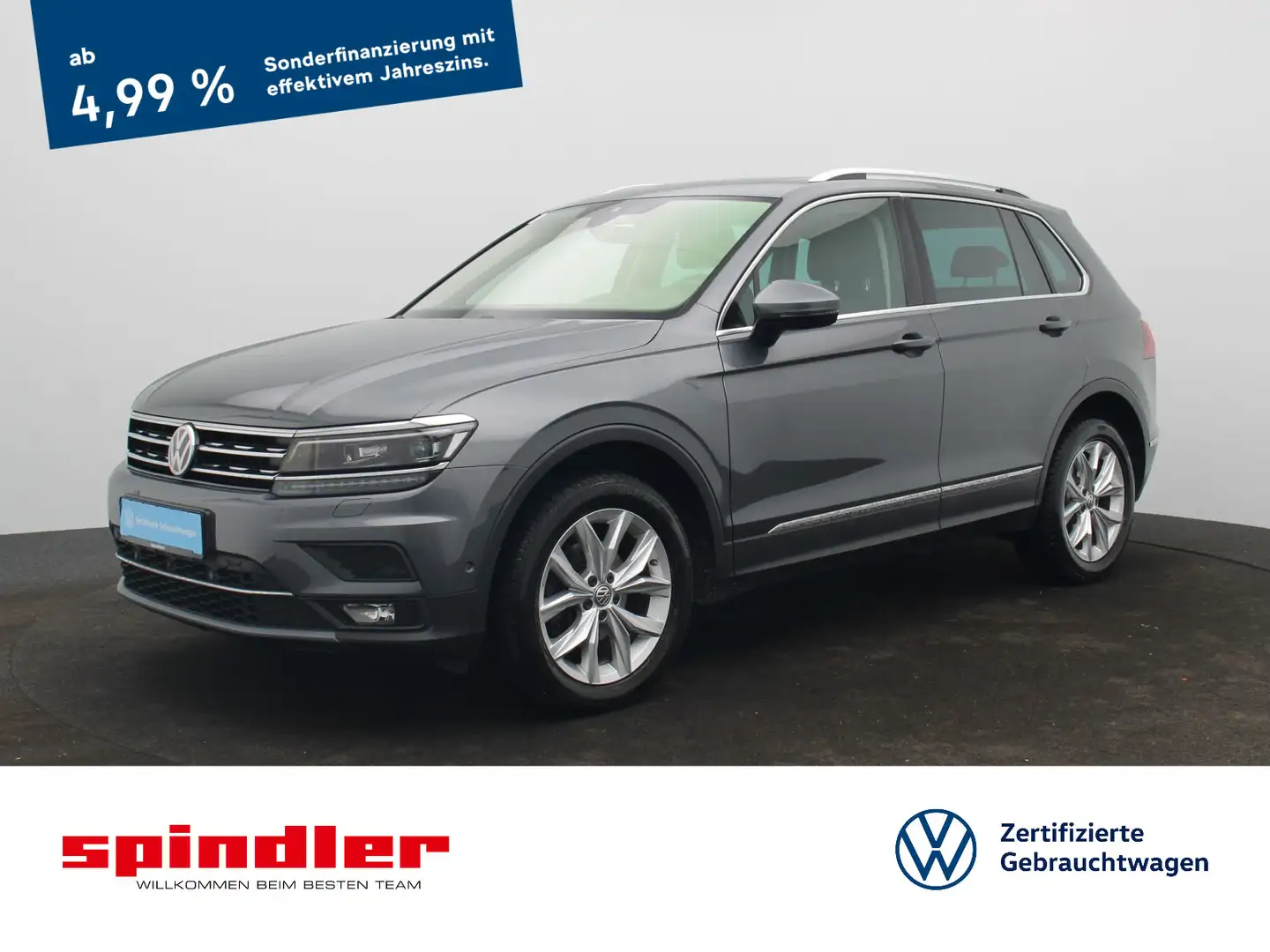 Volkswagen Tiguan Highline 2.0TDI 4M DSG / Pano, Navi, 360° Grau - 1