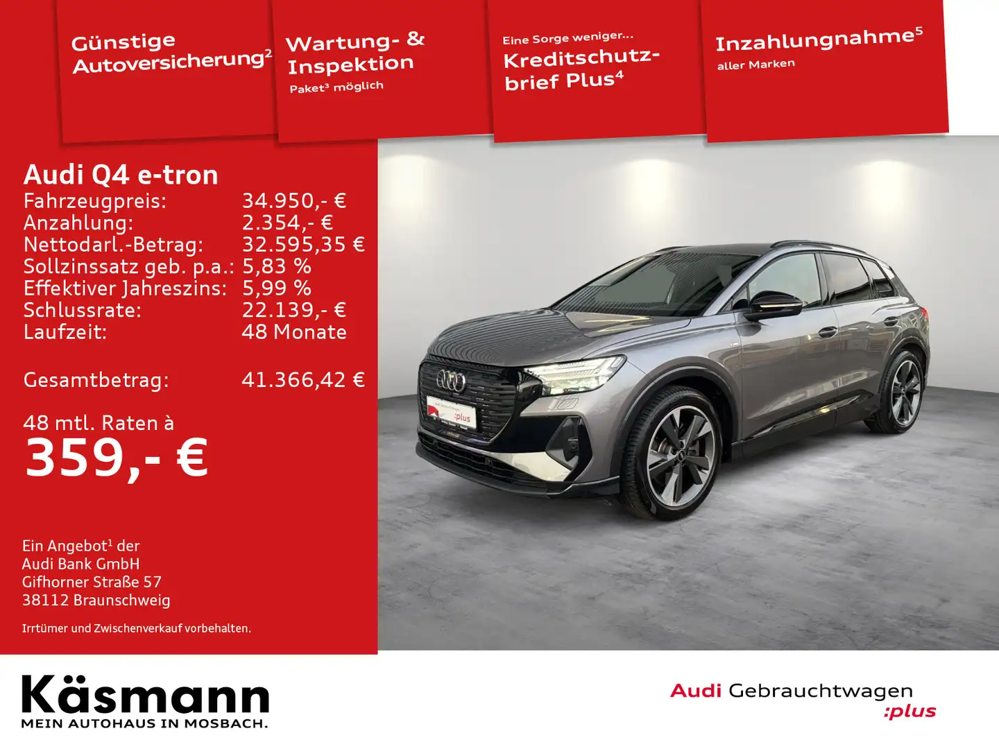 Audi Q4 e-tron 50 quattro 2x S line MATRIX KAM HUD Grau - 2