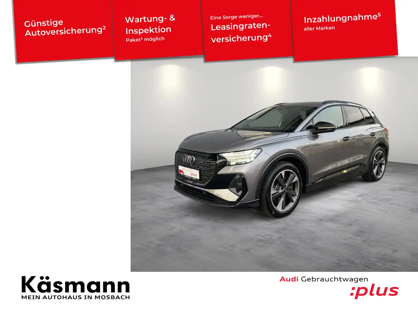 Audi Q4 e-tron 50 quattro 2x S line MATRIX KAM HUD Grau - 1