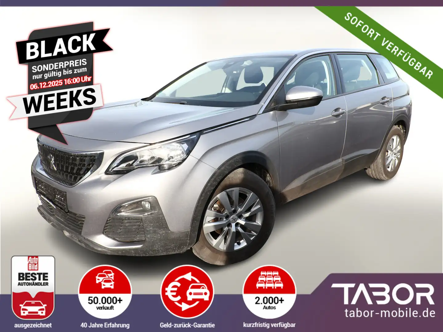 Peugeot 5008 1.2 PT 130 7S DigiKom SHZ PDC LaneAs BT 17Z Silber - 1