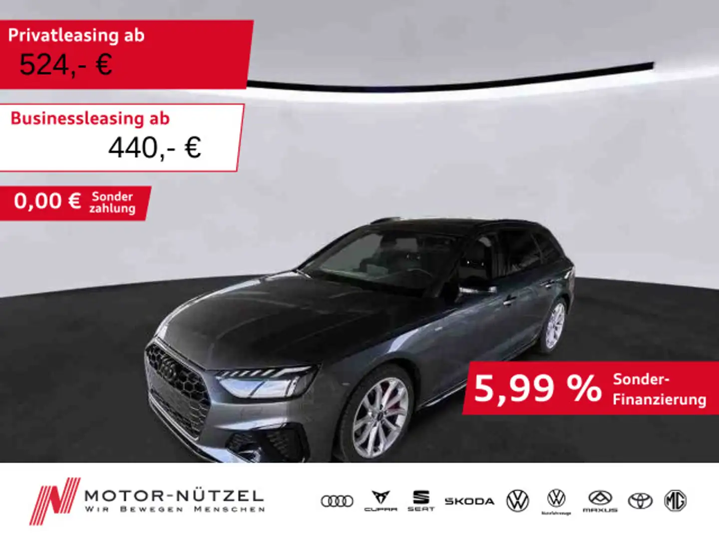 Audi A4 40 TFSI S-LINE COMPETITION MATRIX+B&O Grau - 1