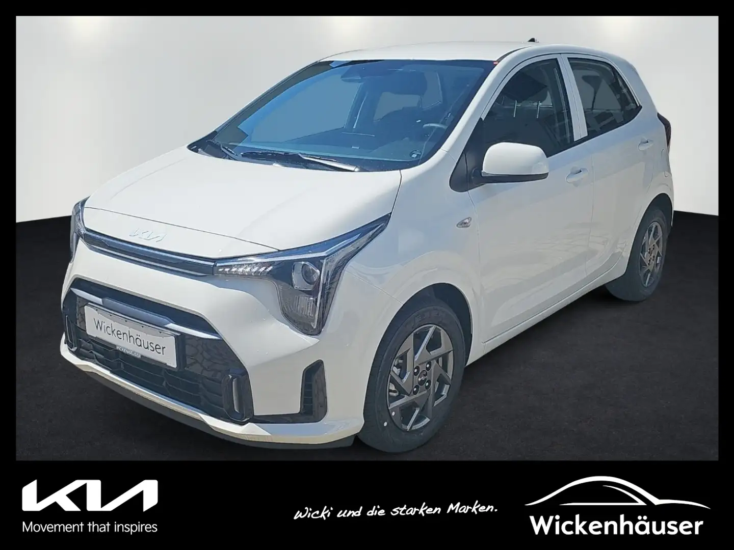 Kia Picanto 1.0 Vision SpurH LM KlimaA Navi PDC KAM Wit - 1