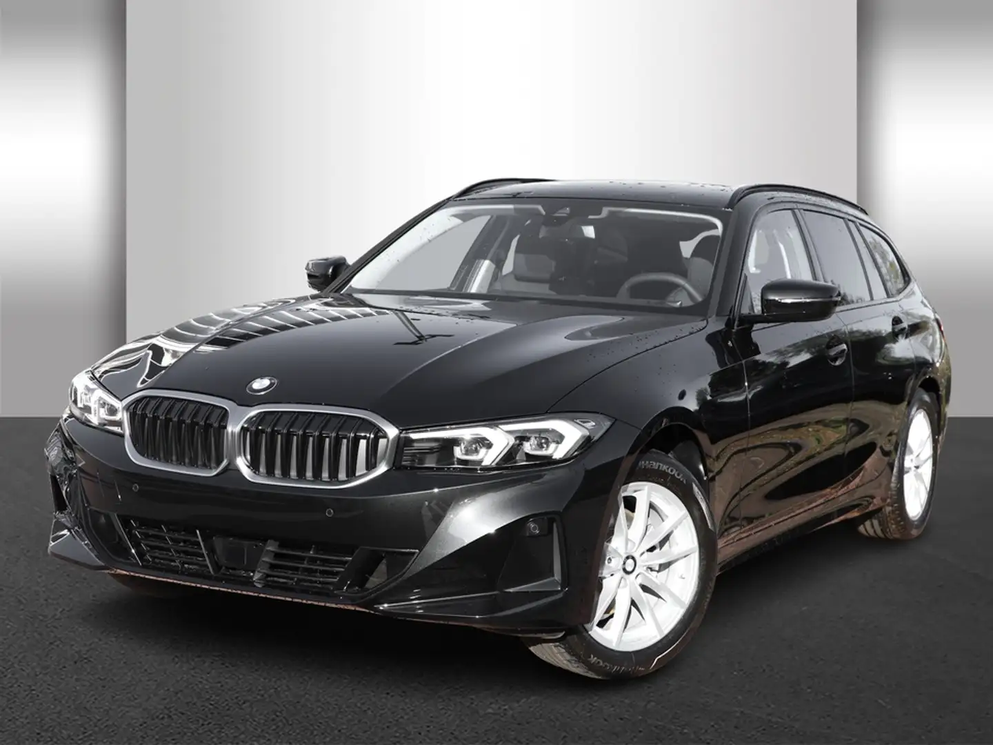 BMW 320 d Touring Automatik Sport Aut. Klimaaut. AHK Negro - 2