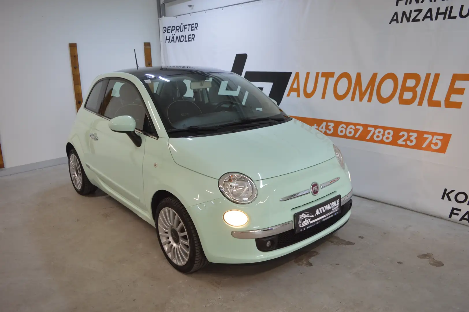 Fiat 500 1,2 **2.Besitz**Panorama**Zahnriemen neu** Grün - 1