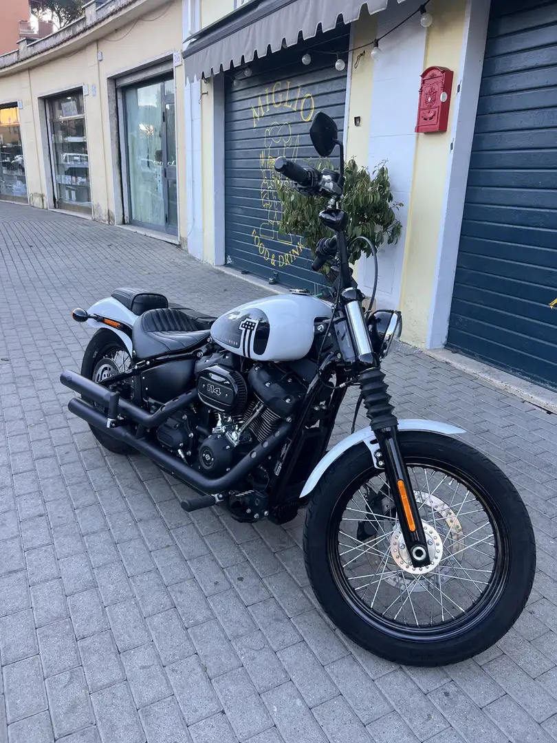 Harley-Davidson Street Bob 114 Anno 2021 Bianco - 1