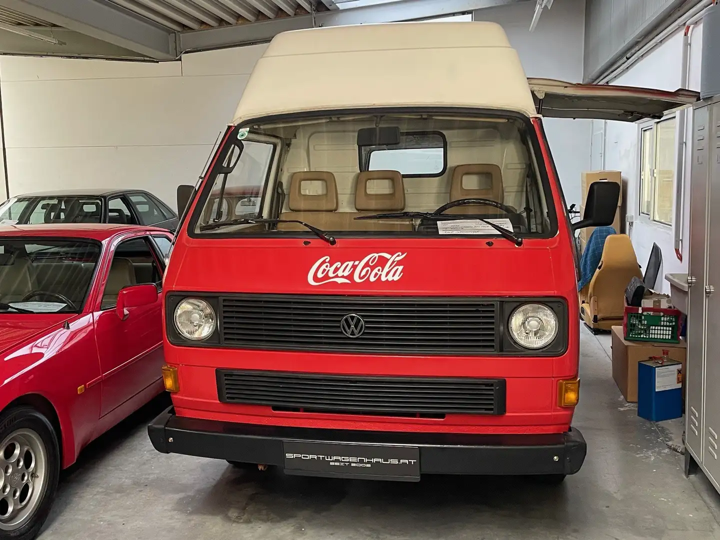 Volkswagen T3 T3 D*Orig. COCA COLA Verkaufswagen*Klappe Links* Rot - 2