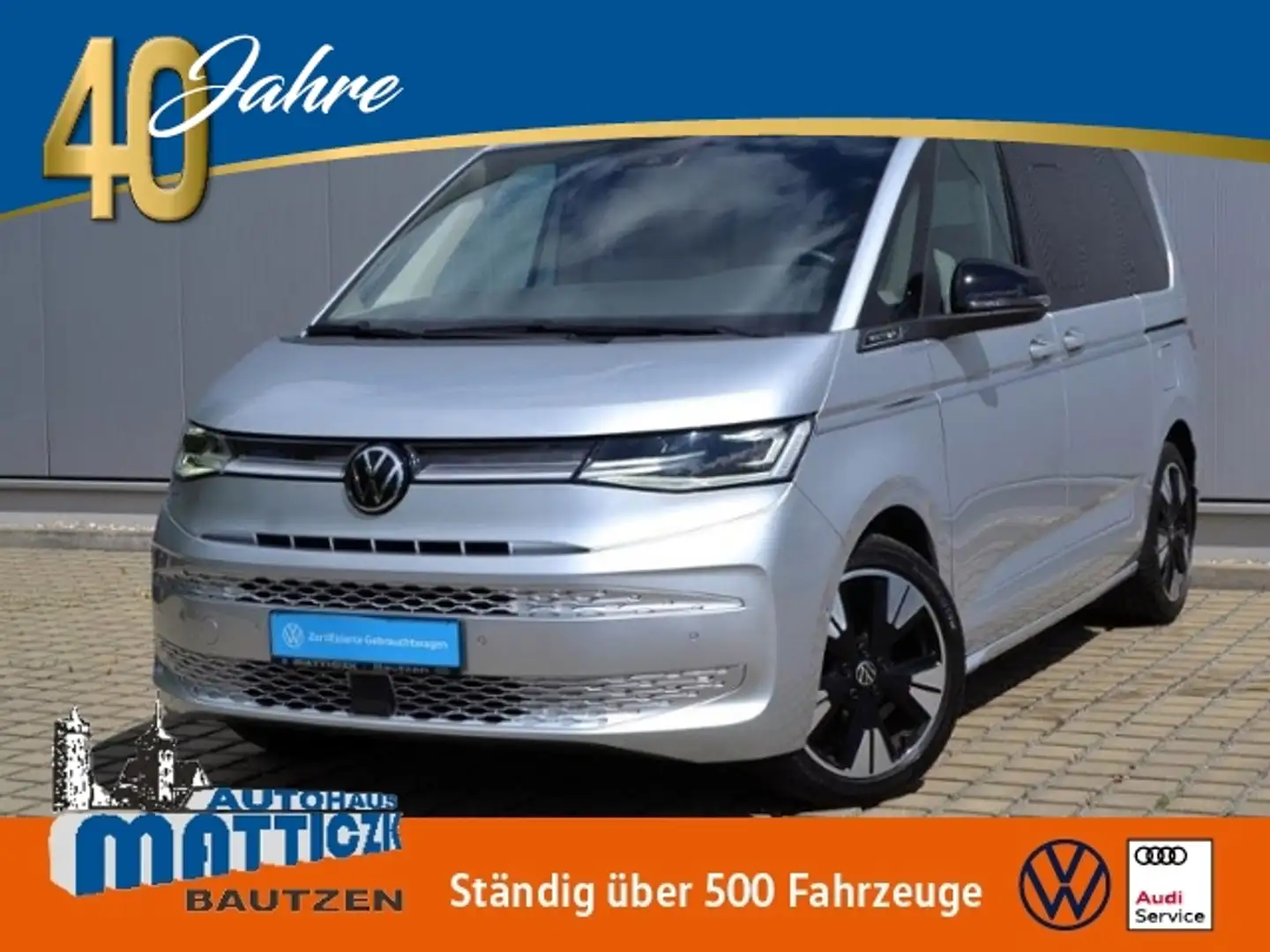Volkswagen T7 Multivan 2.0 TDI DSG Style AHK/STAND-HZ/PANORAMA/MATRIX/19 Silber - 1