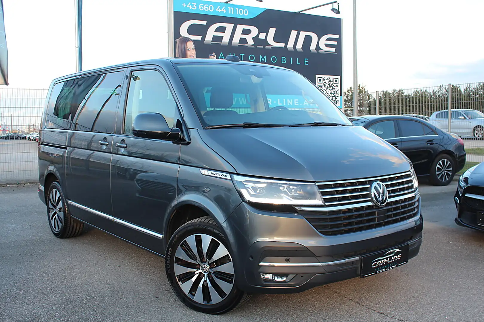 Volkswagen T6.1 Multivan Highline 2,0 TDI DSG Virtual Cockpit AHK RFK AC... Grau - 1
